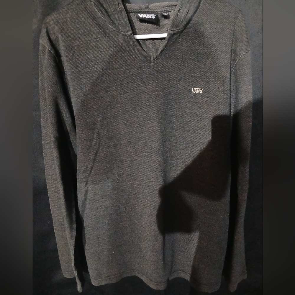 Vans Men's Charcoal V-Neck Sweater